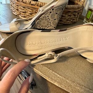 Burberry wedge sandal